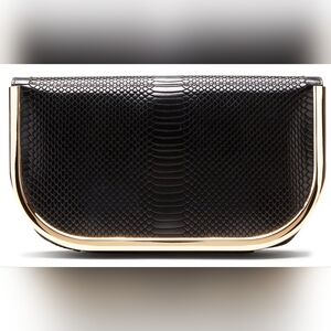 Banana Republic Metal Frame Snake Clutch